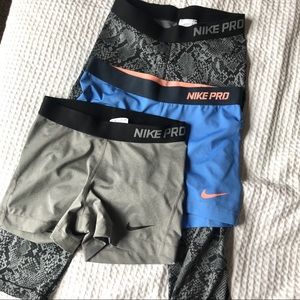 Nike Spandex Bundle Size M Shorts | Size S Capris